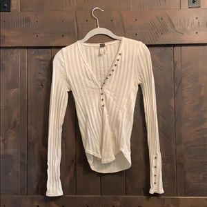 Free people XS long sleeve top